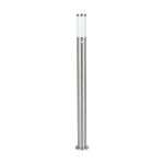 Eglo Lámpara de pedestal Helsinki Acero Inoxidable | IP44 - Apta para 1x E27 - Sensor De Movimiento