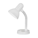 Eglo Lámpara De Mesa Basic Acero Blanco | IP20 - Apta para 1x E27 
