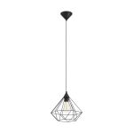 Eglo Colgante De Luz Tarbes Negro | IP20 - Apta para 1x E27 