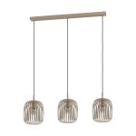 Eglo Colgante De Luz Romazzina Acero Lijado | IP20 - Apta para 3x E27 