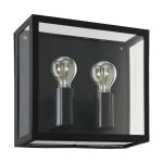 Eglo Luz De Pared Alamonte 1 Acero Negro | IP44 - Apta para 2x E27