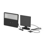 Eglo Luz De Pared Panettieri Solar Negro 6W 860lm - 840 Blanco Frio | IP65 - Sensor De Movimiento