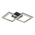 Eglo Luz de techo Calliera Acero Negro, Latón 18.4W 2500lm - 830 Luz Cálida | Regulable