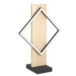 Eglo Lámpara De Mesa Boyal Madera Negro, Marrón 13W 1750lm - 830 Luz Cálida
