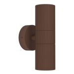 Eglo Luz De Pared Tomelloso Al Aire Libre Aluminium Oxidado Up & Down | Apta para 2x GU10