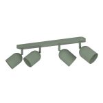 Eglo Techo Foco Tilston Acero Verde | Apta para 4x E14