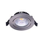 Noxion LED Ajustable Slim Foco Plata Esférica 6W 550lm 60D - 927 Luz Muy Cálida | 85mm - IP54 - Regulable - Mejor Reproducción De Color