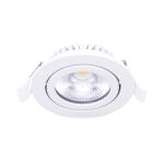 Noxion LED Ajustable Slim Foco Blanco Esférica 5W 550lm 60D - 940 Blanco Frio | 85mm - IP54 - Regulable - Mejor Reproducción De Color