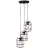 Brilliant Gwen Colgante De Luz Metal Madera Negro | 420mm - Apta para 3x E27