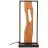 Brilliant Lámpara De Mesa Chaumont Aluminium Metal Madera Negro 8W 940lm - 830 Luz Cálida