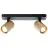 Brilliant Marty Luz de techo Aluminium Arenoso Negro Oro 10W 700lm - 830 Luz Cálida | Incl. 2x GU10