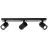 Brilliant Marty Luz de techo Aluminium Arenoso Negro 15W 1050lm - 830 Luz Cálida | Incl. 3x GU10