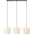 Brilliant Teddy Colgante De Luz Metal Textil Beige | Apta para 3x E27