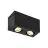 SLV Triledo Doble Luz de techo Aluminium Negro | Apta para 2x GU10 