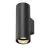 SLV Asto Aluminium Negro | Apta para 2x GU10