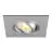 SLV New Tria 75 XL Foco Aluminium Gris Cuadrado | Recorte 75mm - Apta para 1x GU10 
