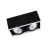 Ledvance Foco LED Cuadrado Multi Ajustable Negro-Blanco 2x30W 5400lm 38D - 830 Luz Cálida | Recorte 320x160mm