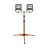 Ledvance Proyector LED Lámpara de construcción Trípode Oscuro Gris 2X50W 9000lm 120D - 840 Blanco Frio | IP65 - Simétrico