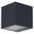 Ledvance Smart+ WiFi Luz de pared Brick Oscuro Gris Al aire libre 14W 550lm - 830 | RGBW