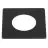 Ledvance Spot Circulo Fix Cuadrado Negro