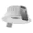 Ledvance Foco LED Adjust Aluminium Blanco 8W 680lm 36D - 930 Luz Cálida | Recorte 83mm - IP20 - Mejor Reproducción De Color - Regulable