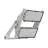 Ledvance Proyector LED Max Aluminium Gris 900W 140500lm 65x120D - 830 Luz Cálida | IP66 - Asimétrico