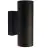 Nordlux Tin Luz De Pared Metal Negro Up & Down | Apta para 2x GU10