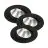 Multipack 3x Nordlux Foco Fremont Metal Negro 4.5W 345lm 36D - 827 Luz Muy Cálida | 85mm - IP23- Regulable