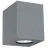 Nordlux Canto Kubi 2 Luz De Pared Aluminium Gris Up & Down - 10.6W 500lm - 830 Luz Cálida | IP44