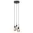 Nordlux Paco Colgante De Luz Metal 3-Foco Negro | Apta para 3x E27