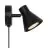 Nordlux Eik Luz De Pared Metal Negro | Apta para 1x GU10