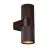 Nordlux Kyklop Luz De Pared Aluminium Oxidado  Up & Down | Apta para 2x GU10
