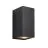 Nordlux Canto Maxi Kubi 2 Luz De Pared Aluminium y Vidrio Negro Up & Down | IP44 - Apta para 2x GU10