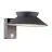 Nordlux Solar Luz De Pared Justina Metal Antracita 400lm - 830 Luz Cálida | IP44 - Sensor de Movimiento y Luz