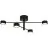 Nordlux Clyde Luz de techo 4-Rail Metal Negro 14W 1100lm - 827 Luz Muy Cálida | 3 Pasos Regulable
