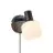 Nordlux Milford Luz De Pared Vidrio Negro | Apta para 1x E14