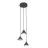 Emibig Colgante De Luz Elit Acero Negro | Apta para 3x GX53 - Max 10W