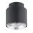 Emibig Luz de techo Nano Acero Negro | Apta para 1x GU10 (AR111) - Max 12W