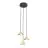 Emibig Colgante De Luz Elit Acero Negro | Apta para 3x GX53 - Max 12W