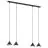 Emibig Colgante De Luz Elit Acero Negro | Apta para 4x GX53 - Max 12W