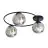 Emibig Luz de techo Sopra Acero Negro | Apta para 3x E14 - Max 10W