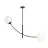 Emibig Luz de techo Hunter Acero Negro | Apta para 2x E14 - Max 10W