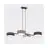 Emibig Colgante De Luz Drumz Acero Negro | Apta para 4x E14 - Max 10W