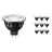 Multipack 10x Philips Master LED Foco GU5.3 MR16 7.5W 485lm 36D - 927 Luz muy Cálida | Mejor reproducción de color - Regulable - Reemplazo 50W