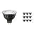 Multipack 10x Philips Master LED Foco GU5.3 MR16 6.7W 420lm 36D - 927 Luz muy Cálida | Mejor reproducción de color - Regulable - Reemplazo 35W