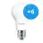 Multipack 6x Philips MASTER Value LED Bulbo E27 Pera Mate 7.8W 1055lm - 927 Luz muy Cálida | Mejor reproducción de color - Regulable - Reemplazo 75W