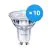 Multipack 10x Philips Corepro LED Foco GU10 PAR16 2.7W 230lm 36D - 840 Blanco Frio | Reemplazo 25W