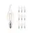 Multipack 10x Philips Corepro LED Vela E14 Punta torcida con Filamento Clara 2W 250lm - 827 Luz muy Cálida | Reemplazo 25W