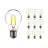Multipack 10x Noxion Lucent LED E27 Pera con Filamento Clara 7W 806lm - 822-827 Dim To Warm | Regulable - Reemplazo 60W