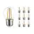 Multipack 10x Noxion Lucent Lustre LED E27 Esférica con Filamento Clara 2.5W 250lm - 827 Luz muy Cálida - Reemplazo 25W